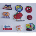 new trendy delicious apple shape rubber polyresin fridge magnet